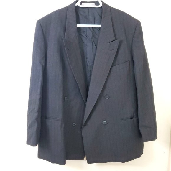 Vintage Men's Wool Yves Saint Laurent Bachrachs Suit Jacket - Picture 1 of 7